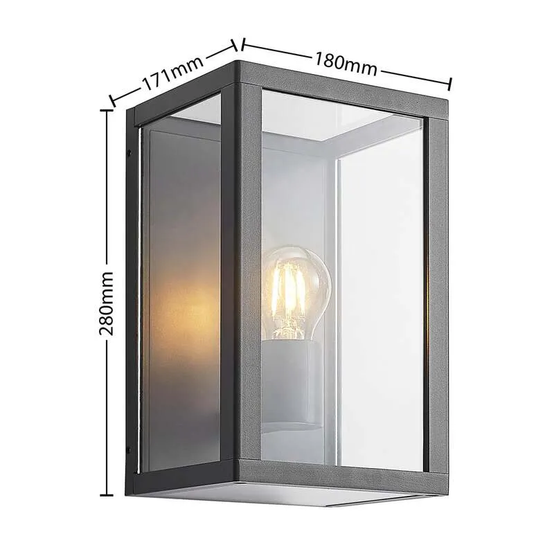 B-Ware Lindby Giavanna Außenwandleuchte Wandleuchte Außenleuchte Außenlampe Lampe 28 cm