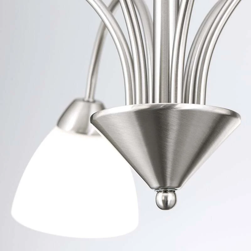 B-Ware Hängeleuchte Kinga Hängeleuchte Lampe Leuchte Deckenlampe 6-flammig E14 nickel