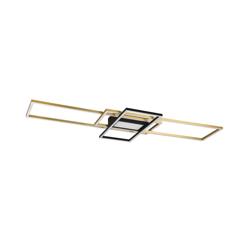 B-Ware Trio Lighting LED Deckenleuchte Lampe Irvine messing dimmbar Fernbedienung CCT