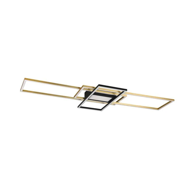B-Ware Trio Lighting LED Deckenleuchte Lampe Irvine messing dimmbar Fernbedienung CCT