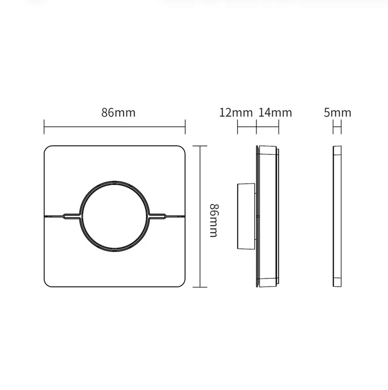 s.luce Smart-Dim 4-Zonen Wand- & Fernbedienung