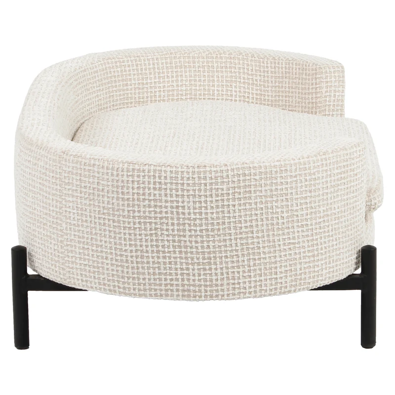 Hundebett Dolly beige Blockweave – stilvoller Liegeplatz für Hunde