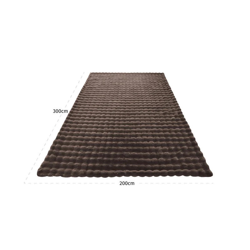 Decke Winter Haze braun 200x300 cm – weiche Kuscheldecke aus Polyester