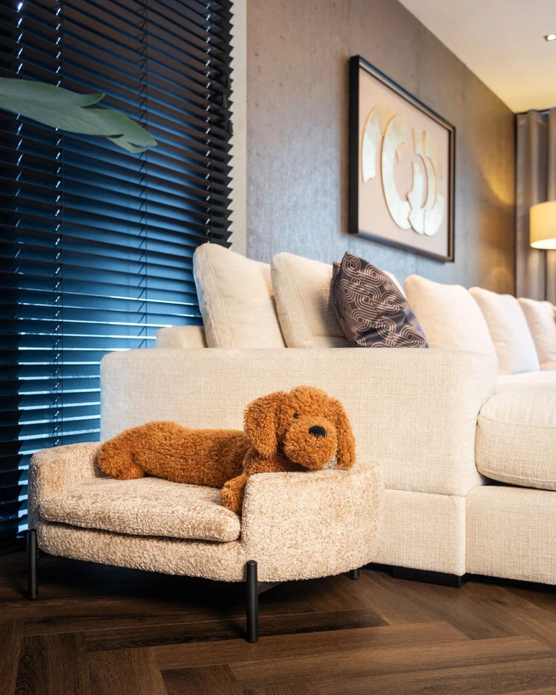 Richmond Hundebett Dolly sheep natural – kuscheliges Haustierbett, 84