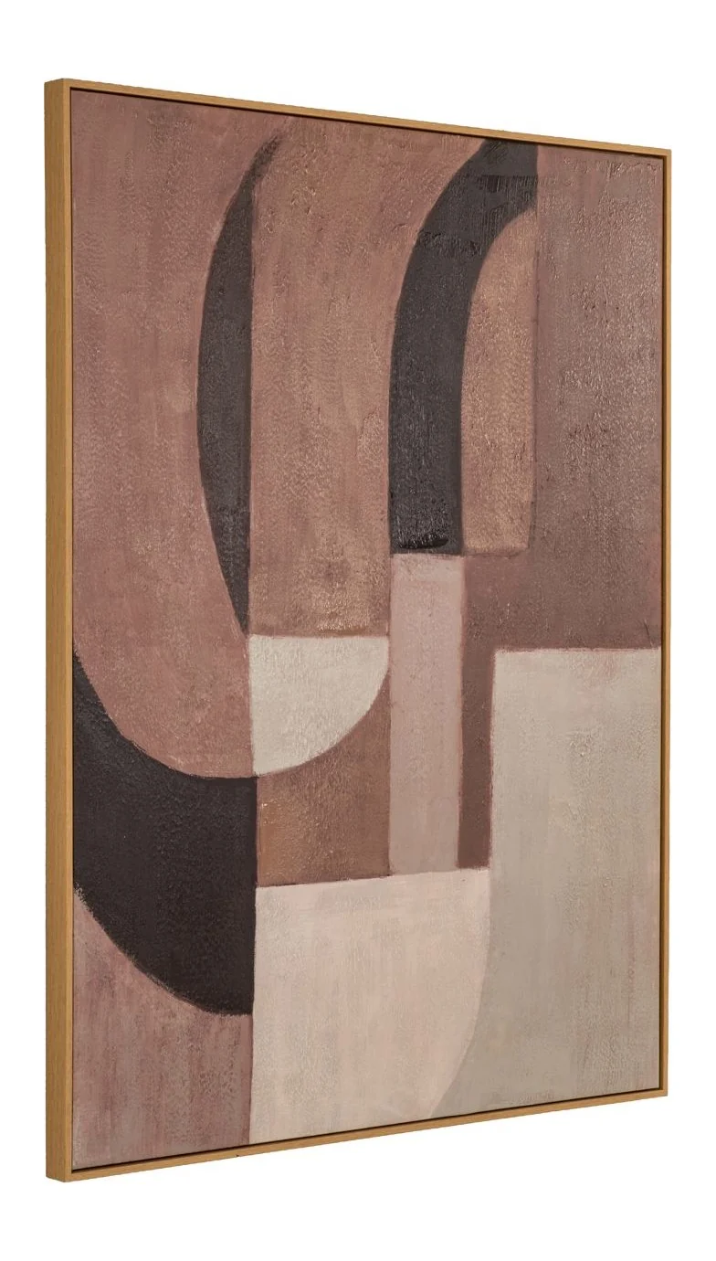 Wandkunst Tatu Braun – dekoratives Wandbild aus Leinwand, 120x90 cm
