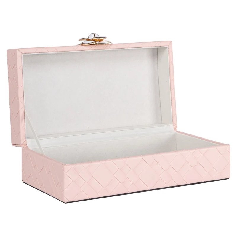 Aufbewahrungsbox Lotte in Pink – edles PU-Leder, kompaktes Design