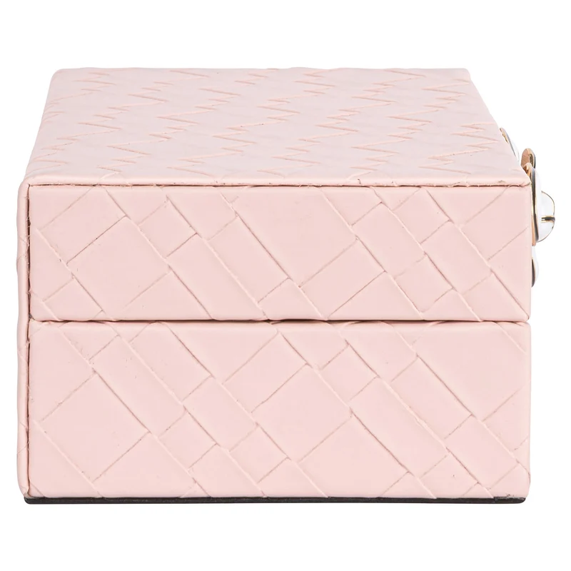 Aufbewahrungsbox Lotte in Pink – edles PU-Leder, kompaktes Design