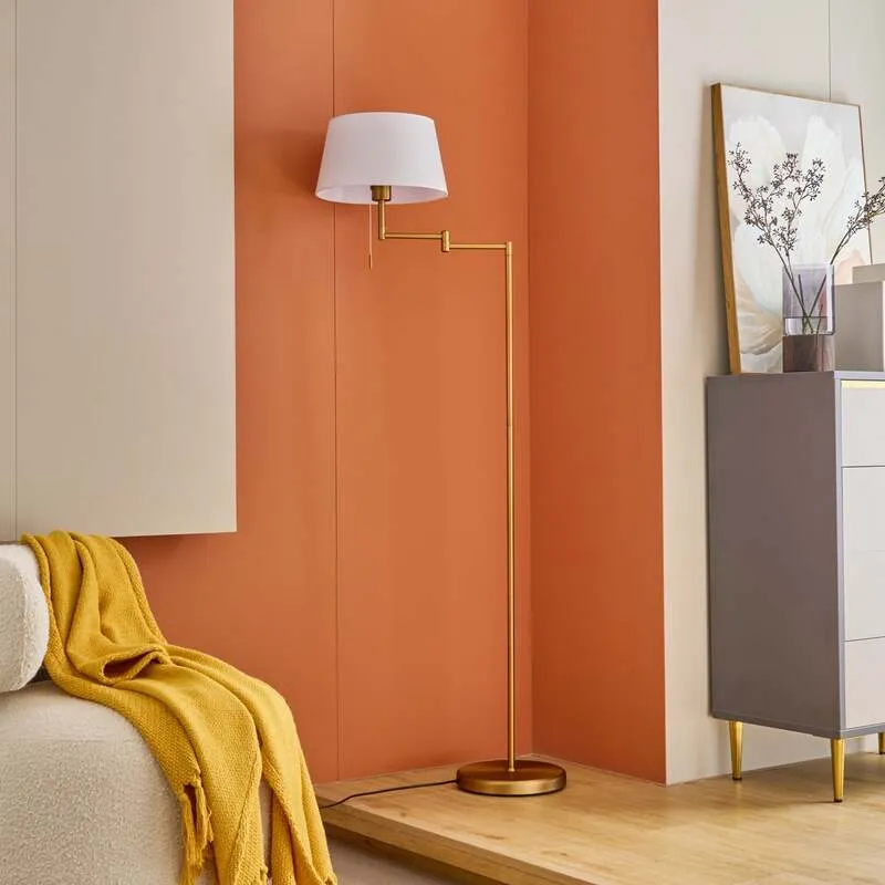 B-Ware Lindby Ismene Stehleuchte Lampe Stehlampe Arm schwenkbar Wohnzimmer Beleuchtung