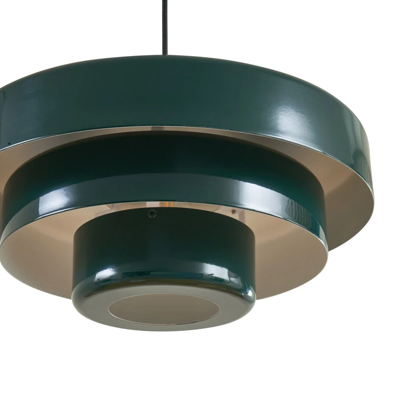 B-Ware Lindby Hängeleuchte Pendelleuchte Tivra grün Ø 35 cm Metall E27