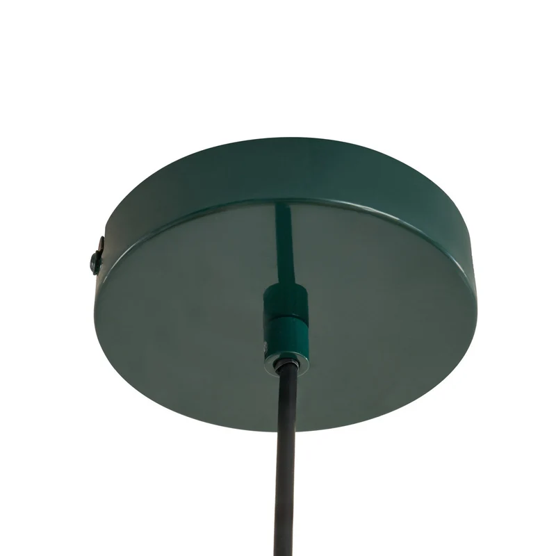 B-Ware Lindby Hängeleuchte Pendelleuchte Tivra grün Ø 35 cm Metall E27