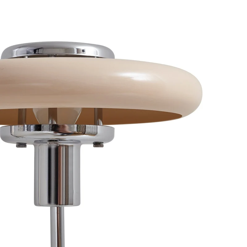 B-Ware Lindby Tischleuchte Lampe Retro beige Metall Travertin Schreibtischleuchte
