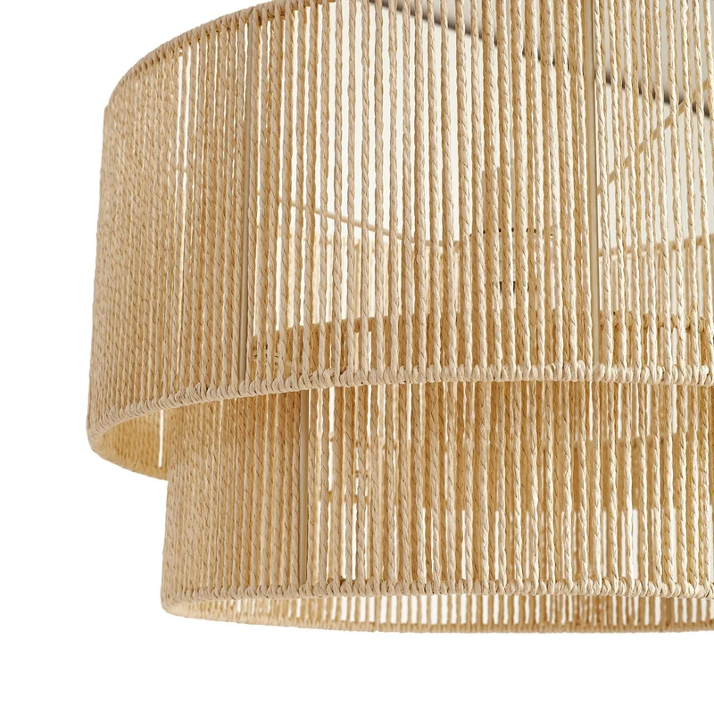 B-Ware Lindby Hängeleuchte Pendelleuchte Lampe E27 Papier beige Ø 45 cm Anuva Leuchte