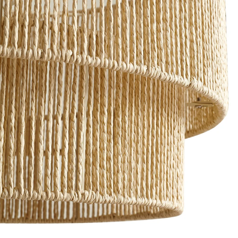 B-Ware Lindby Hängeleuchte Pendelleuchte Lampe E27 Papier beige Ø 45 cm Anuva Leuchte
