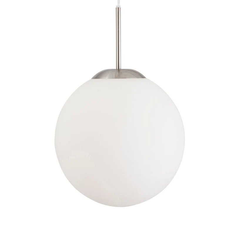 B-Ware Steinhauer Hängeleuchte Bollique stahl opalweiß Glas 5-flammig Deckenlampe Lampe
