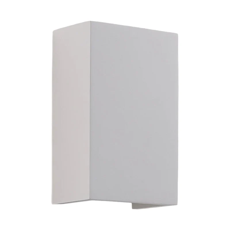 B-Ware Lindby Wandlampe Leuchte Colja Gips eckig Weiß Höhe 16 cm