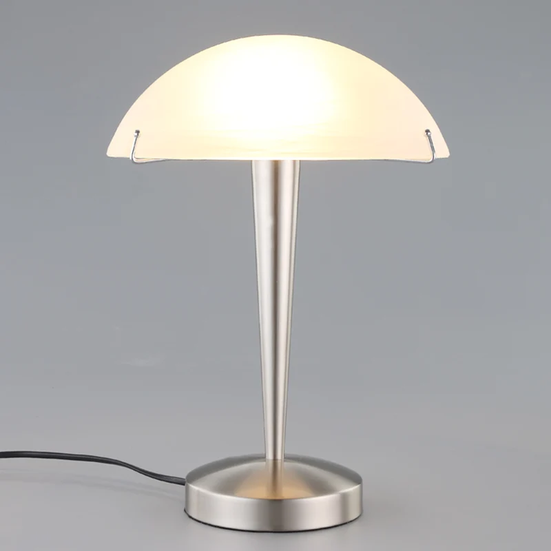 B-Ware Lindby Tischlampe Viola mit Touchschalter nickel matt Schreibtischleuchte E14