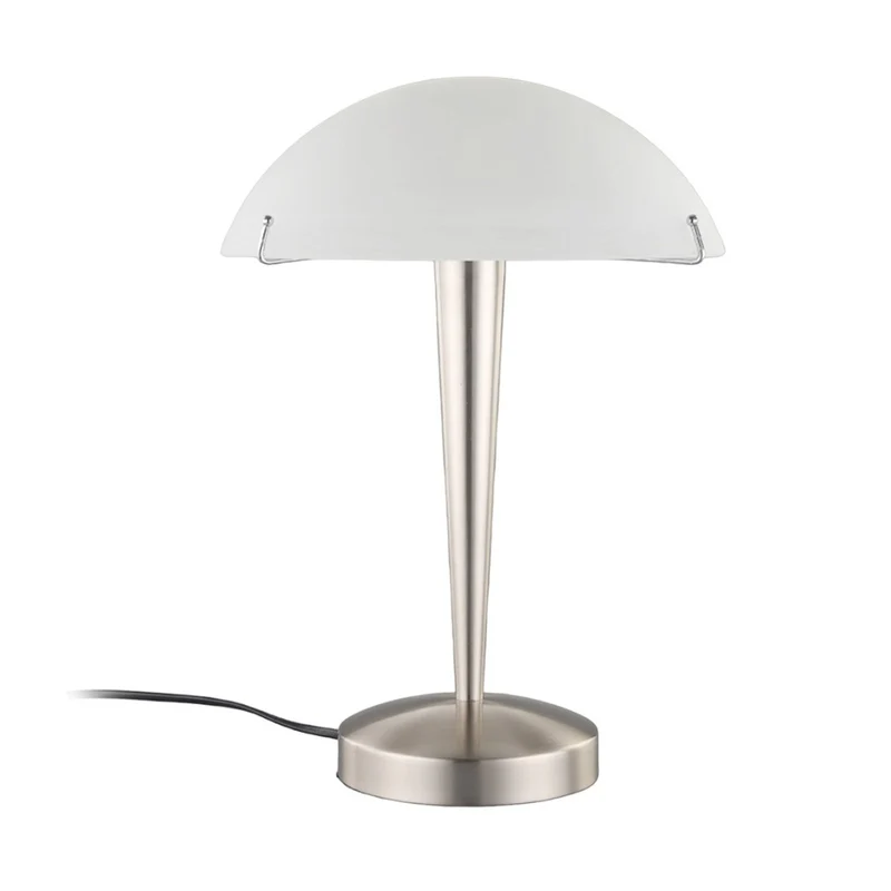 B-Ware Lindby Tischlampe Viola mit Touchschalter nickel matt Schreibtischleuchte E14