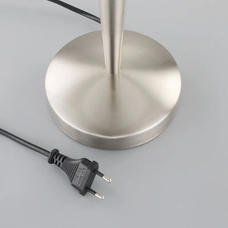 B-Ware Lindby Tischlampe Viola mit Touchschalter nickel matt Schreibtischleuchte E14
