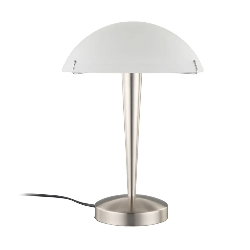 B-Ware Lindby Tischlampe Viola mit Touchschalter nickel matt Schreibtischleuchte E14