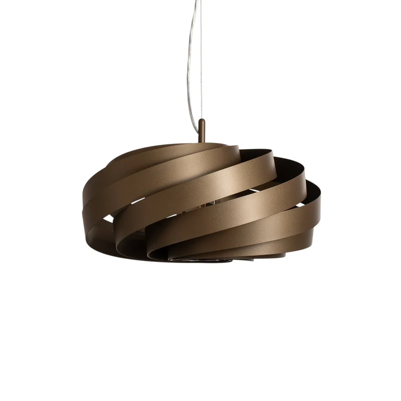 B-Ware Euluna Vento Hängeleuchte Pendelleuchte Deckenleuchte kaffeebraun Ø 50 cm