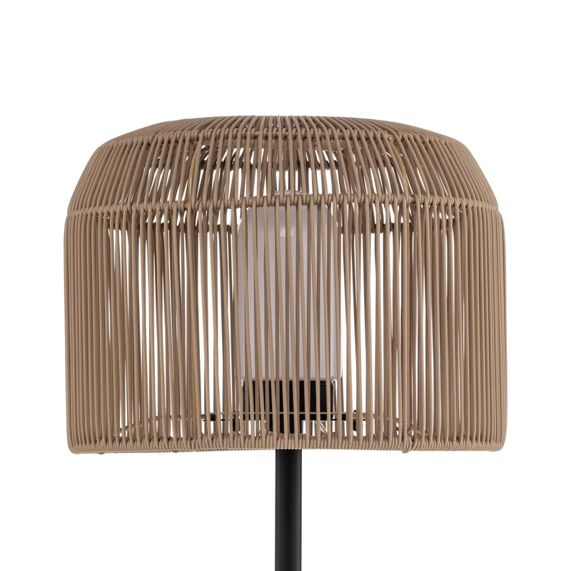 B-Ware Lucande Terrassenleuchte Solvindor khaki Kunststoff IP44 Leuchte Outdoorlampe