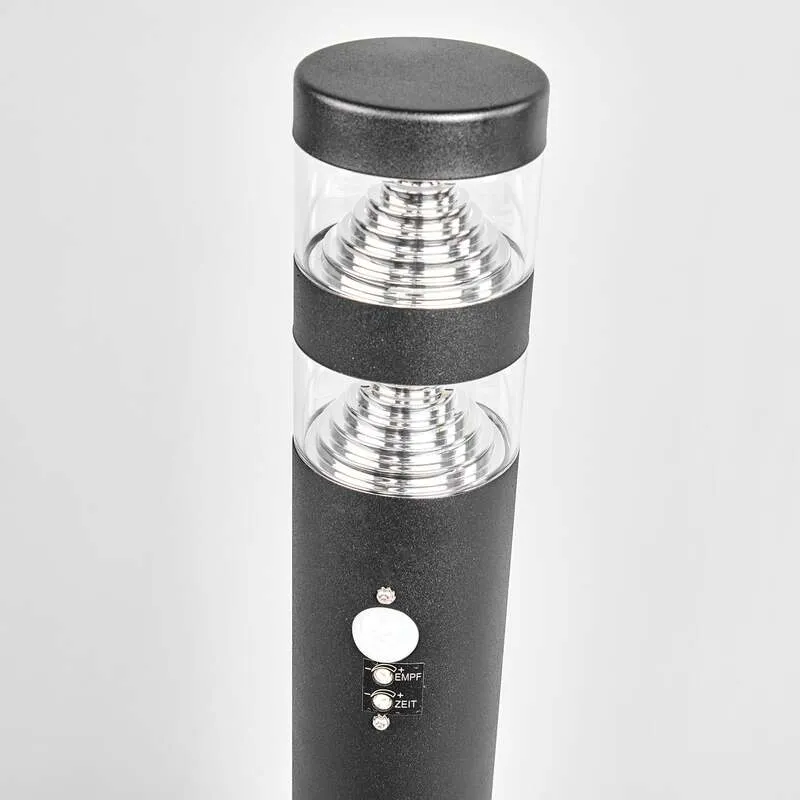 B-Ware Lindby Wegelampe Pollerleuchte LED schwarz Sensor IP44 Außenleuchte Lampe Garten