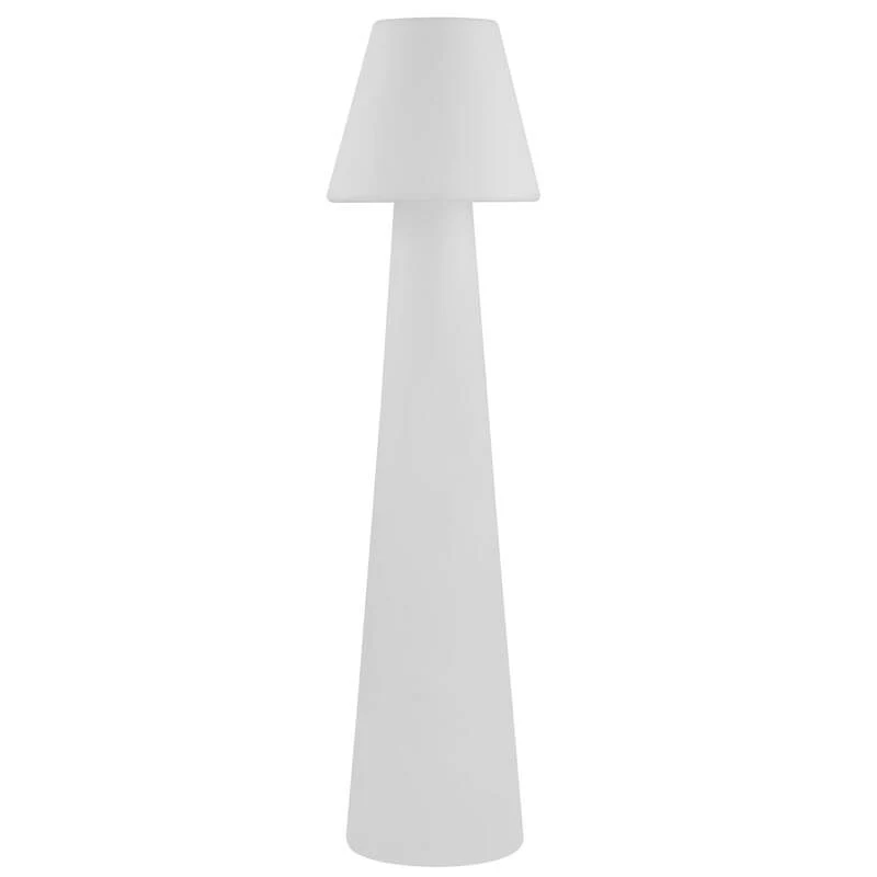 B-Ware Lucande Terrassenleuchte Gauri LED Gartenlampe Außenleuchte weiß 107cm IP65
