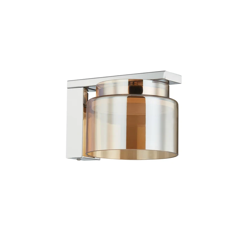 B-Ware Lucande Diano Wandleuchte amber Eisen Glas Wandlampe Lampe Leuchte Spot Licht