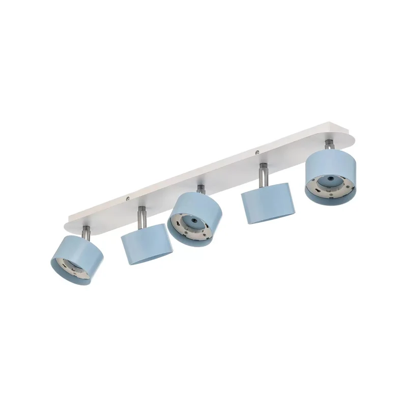 B-Ware Deckenstrahler Cloudy fünfflammig blau Deckenlampe Deckenleuchte Lampe Leuchte