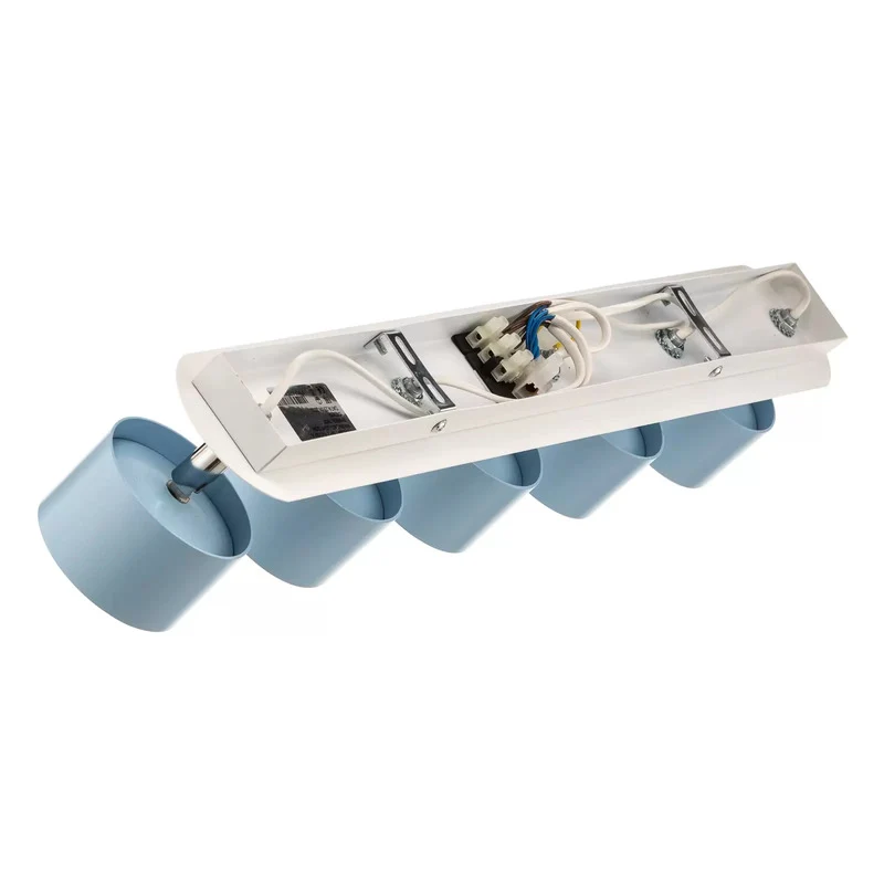 B-Ware Deckenstrahler Cloudy fünfflammig blau Deckenlampe Deckenleuchte Lampe Leuchte