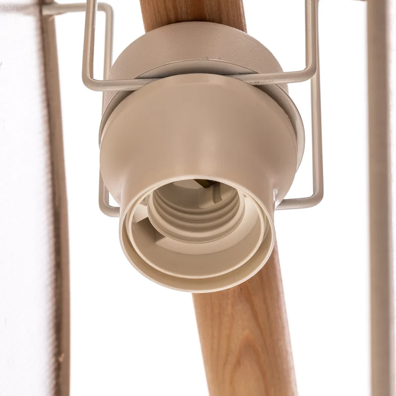 B-Ware TK Lighting Hängelampe Pendelleuchte Pulse Juteschirme naturbraun weiß 5-flg