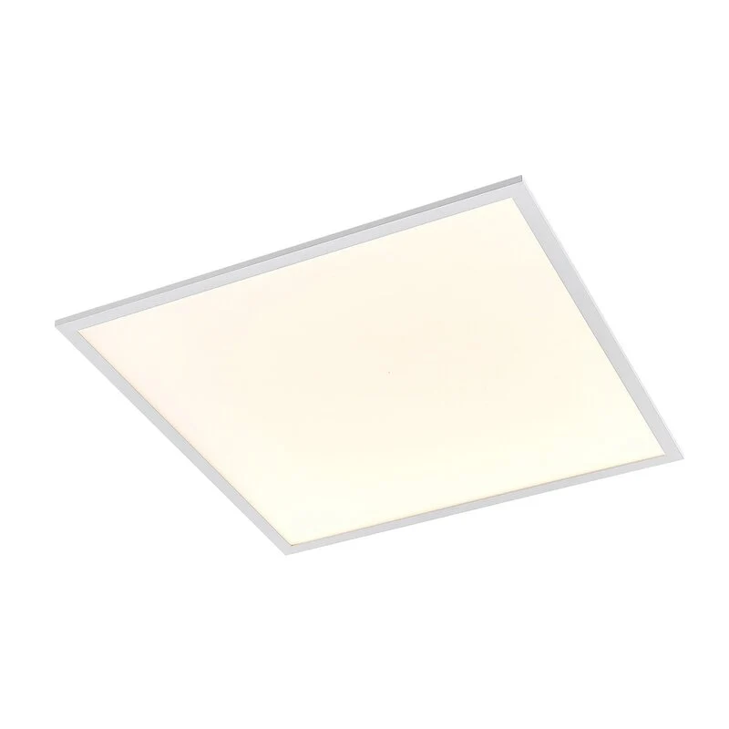 B-Ware Lindby LED Panel Deckenleuchte Raumbeleuchtung Quais Aluminiumrahmen Weiß quadra