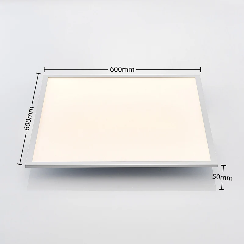 B-Ware Lindby LED Panel Deckenleuchte Raumbeleuchtung Quais Aluminiumrahmen Weiß quadra