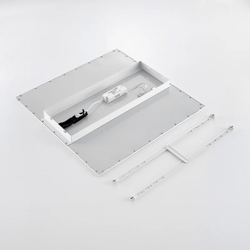 B-Ware Lindby LED Panel Deckenleuchte Raumbeleuchtung Quais Aluminiumrahmen Weiß quadra