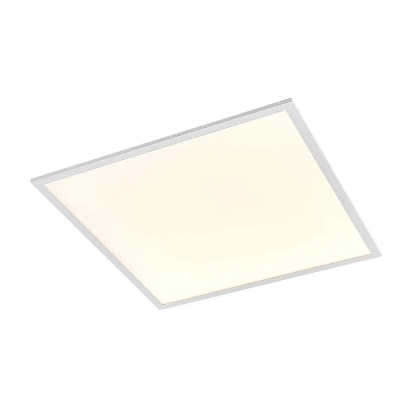 B-Ware Lindby LED Panel Deckenleuchte Raumbeleuchtung Quais Aluminiumrahmen Weiß quadra