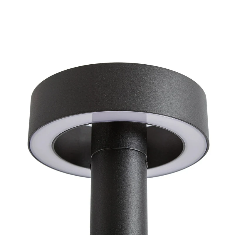 B-Ware Lucande Außenleuchte Gartenleuchte Nirella LED Pollerleuchte schwarz 200cm IP65