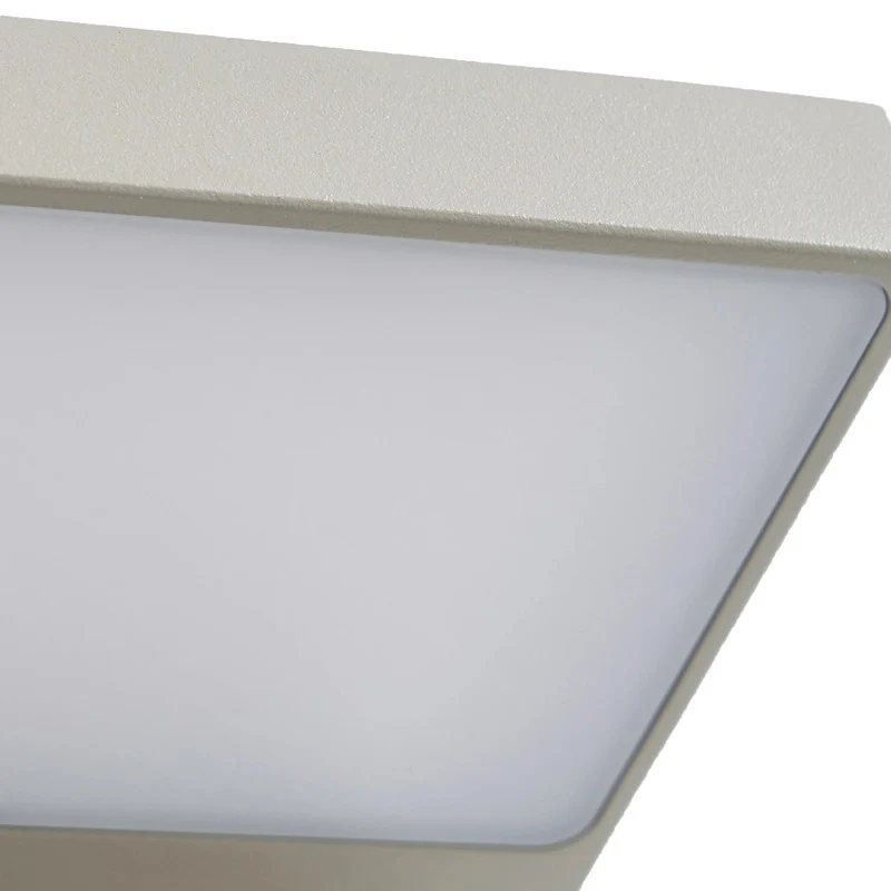 B-Ware Lucande Außenlampe Silvan LED Wandleuchte Gartenlampe mit Sensor IP54 steingrau