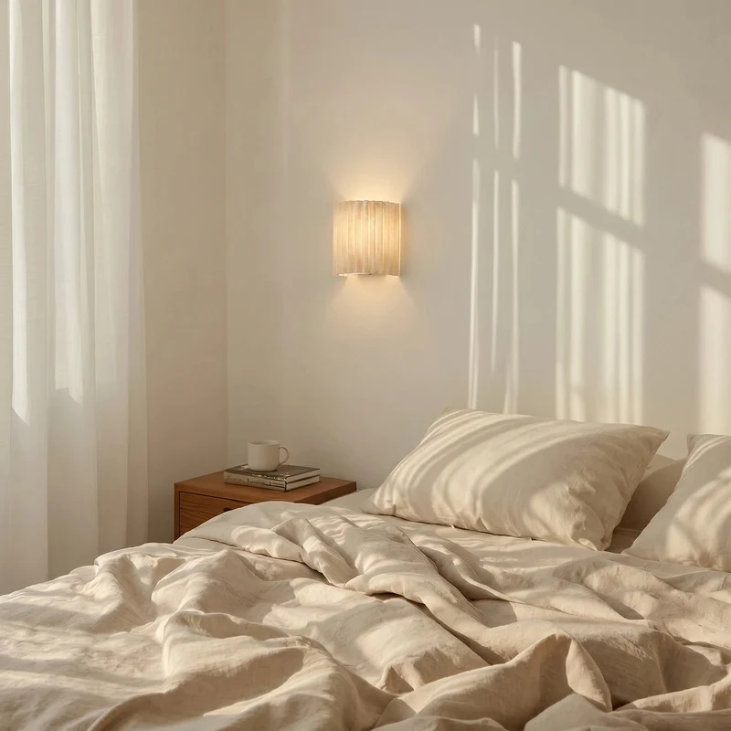 B-Ware Libbie Wandleuchte creme E27 Leuchte Wandlampe Designer 20cm Höhe stilvoll