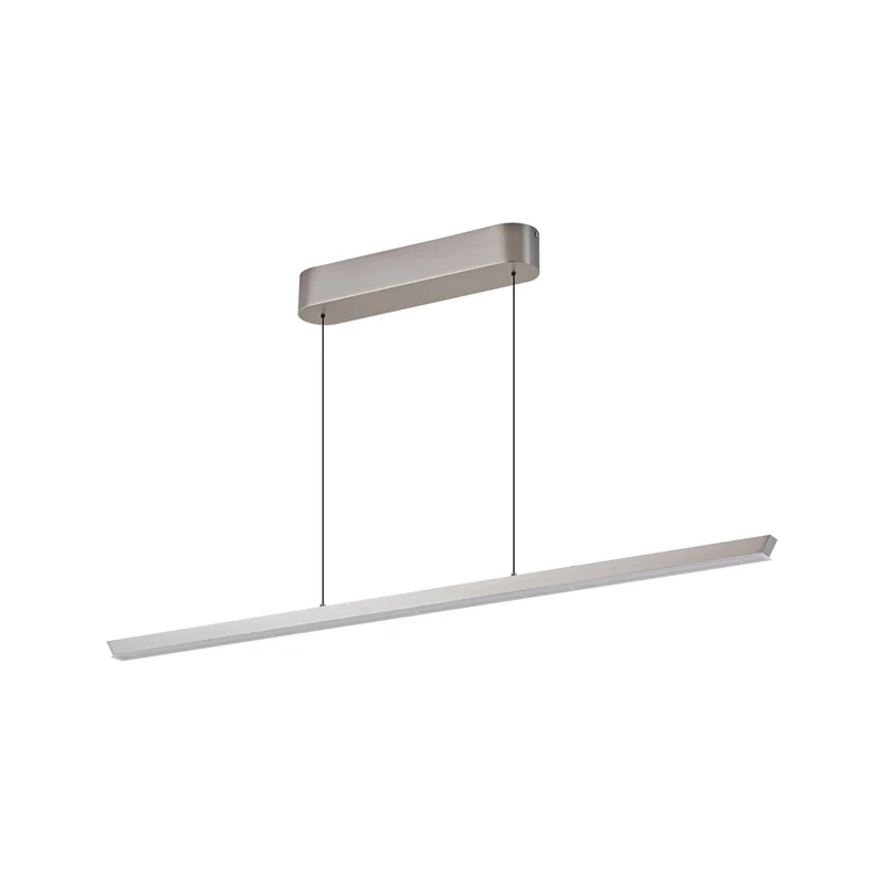 B-Ware Lucande Pendelleuchte Hängelampe LED Lampe Solvar Silber Touch dimmbar CCT 117cm