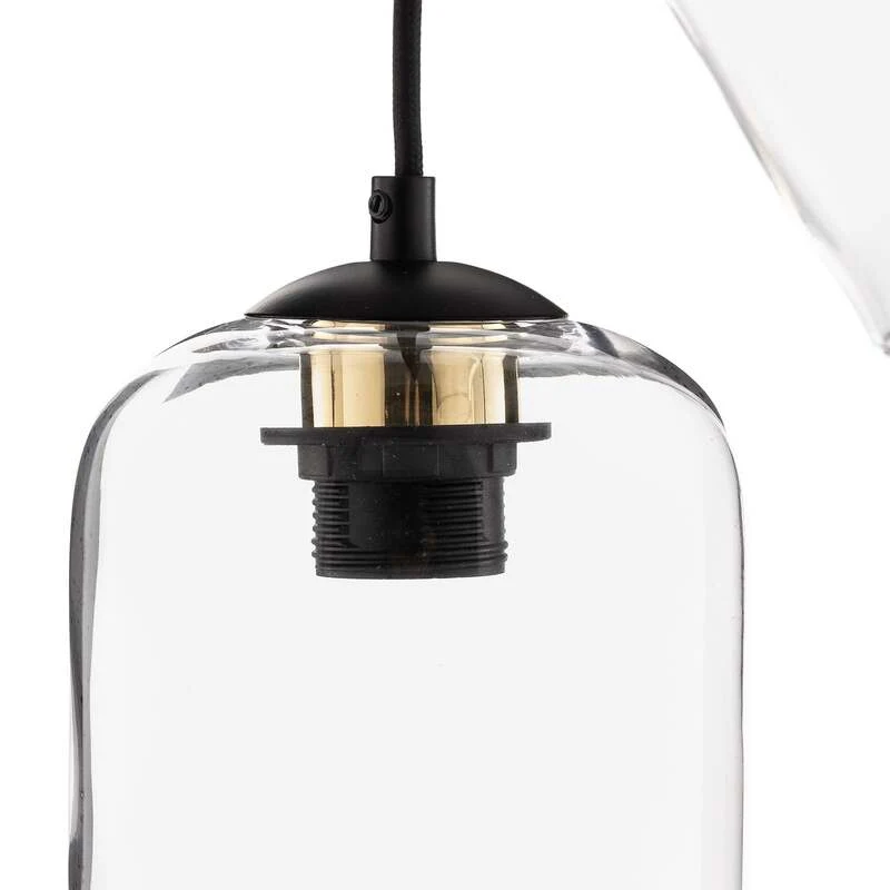 B-Ware Euluna Hängeleuchte Kaja Hängelampe Deckenlampe E27 dreiflammig Glasschirme klar