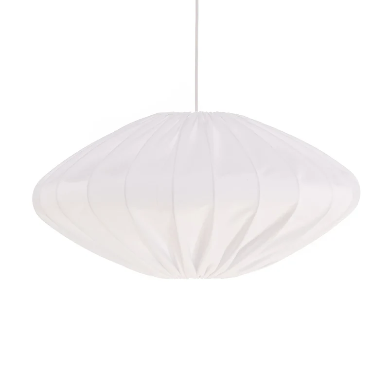 B-Ware Envostar Orlanda Hängelampe Baumwolle weiß Ellipse Deckenlampe Lampe Leuchte