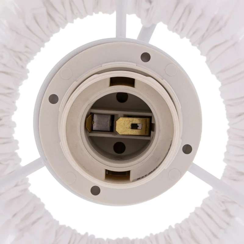 B-Ware Envostar Orlanda Hängelampe Baumwolle weiß Ellipse Deckenlampe Lampe Leuchte