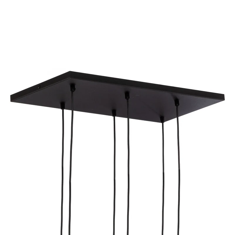 B-Ware Hängeleuchte Marco Hängelampe Deckenlampe Leuchte Green 6-flg. klar grün braun