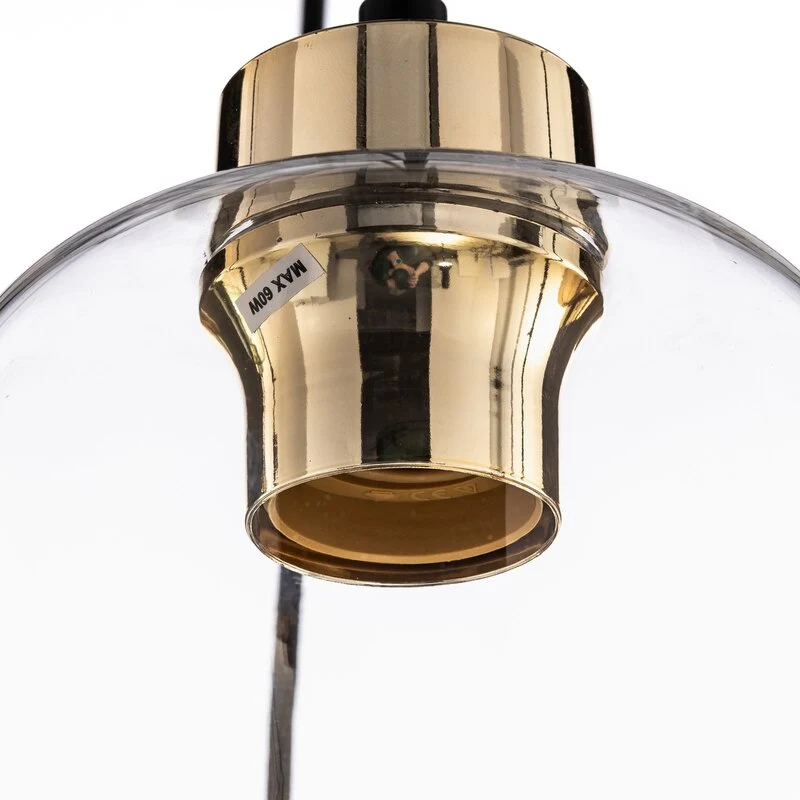B-Ware Hängeleuchte Marco Hängelampe Deckenlampe Leuchte Green 6-flg. klar grün braun