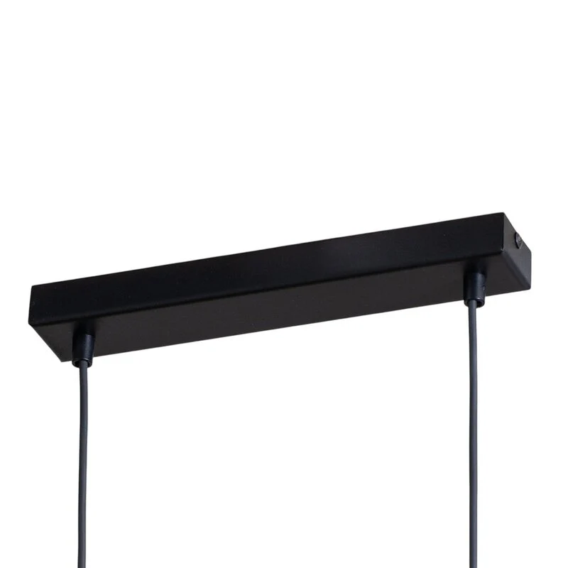 B-Ware Teo Pendelleuchte Hängeleuchte LED Holz Buche Balken Touchdimmer warmweiß 96 cm