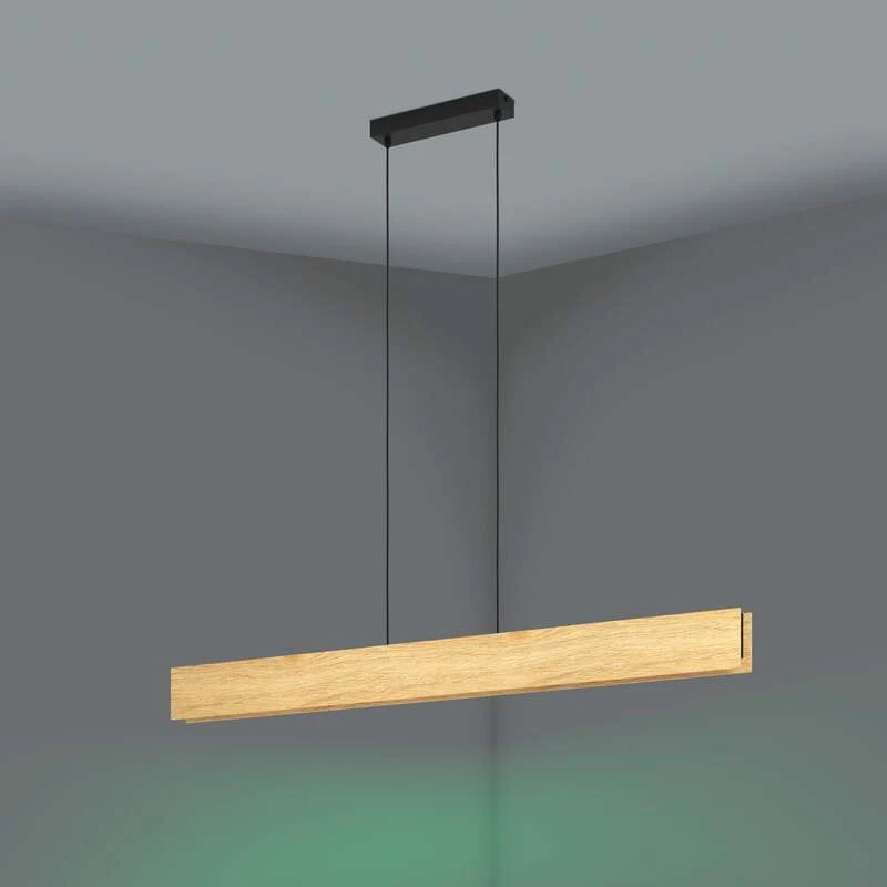 B-Ware EGLO Hängeleuchte Pendelleuchte Smart Zig LED Anchorena Z Holz hell schwarz w864