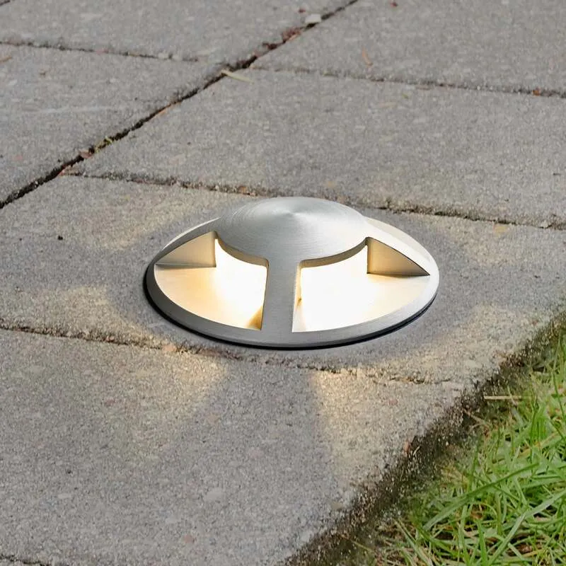B-Ware Lucande LED-Bodeneinbaustrahler Anina Wegeleuchte Gartenleuchte Sockelleuchte