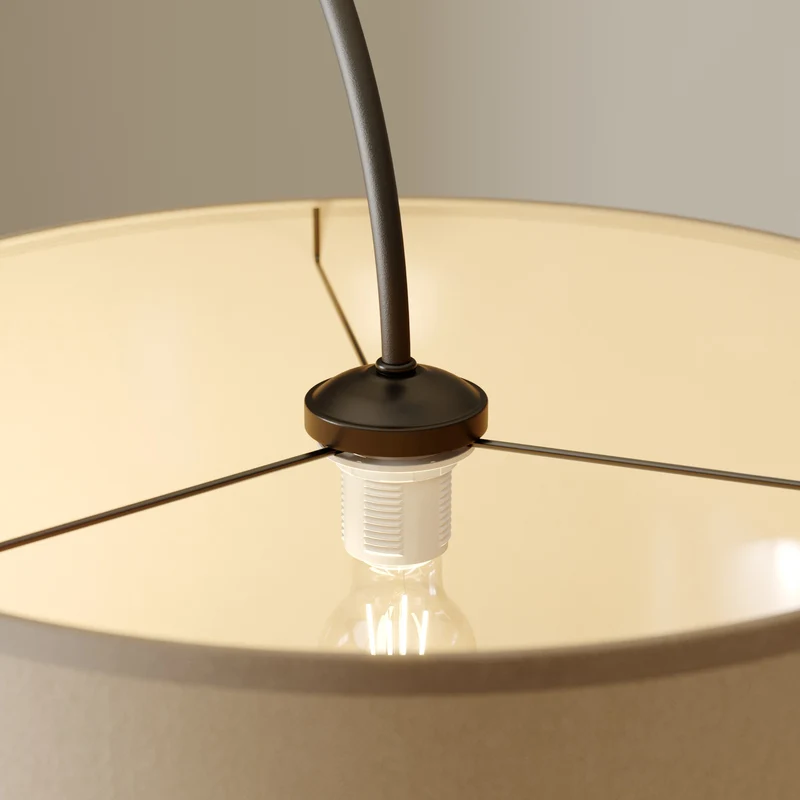 B-Ware Nowodvorski Bogenlampe Alice Stehleuchte Stehlampe Lampe Wohnzimmerlampe braun