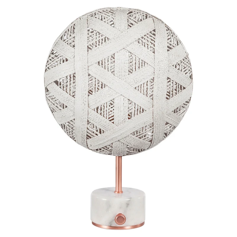 B-Ware Forestier Chanpen S Hexagonal Tisch Tischlampe Tischleuchte Leuchte kupfer/weiß