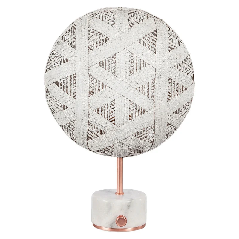 B-Ware Forestier Chanpen S Hexagonal Tisch Tischlampe Tischleuchte Leuchte kupfer/weiß